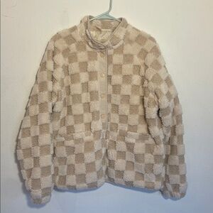 Checkered Fleece Jacket